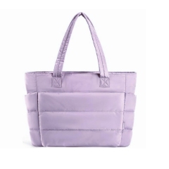 Lightweight Puffy Tote Bag with Compartments