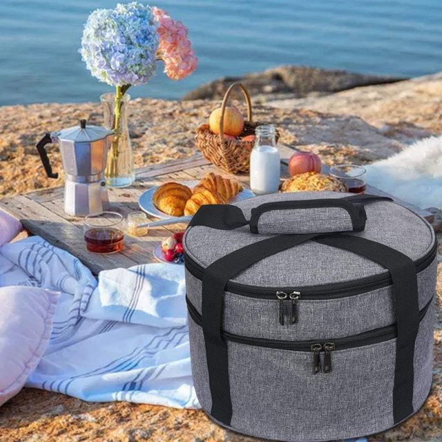 Lunch Cooler Bag Pie Pizza Carrier