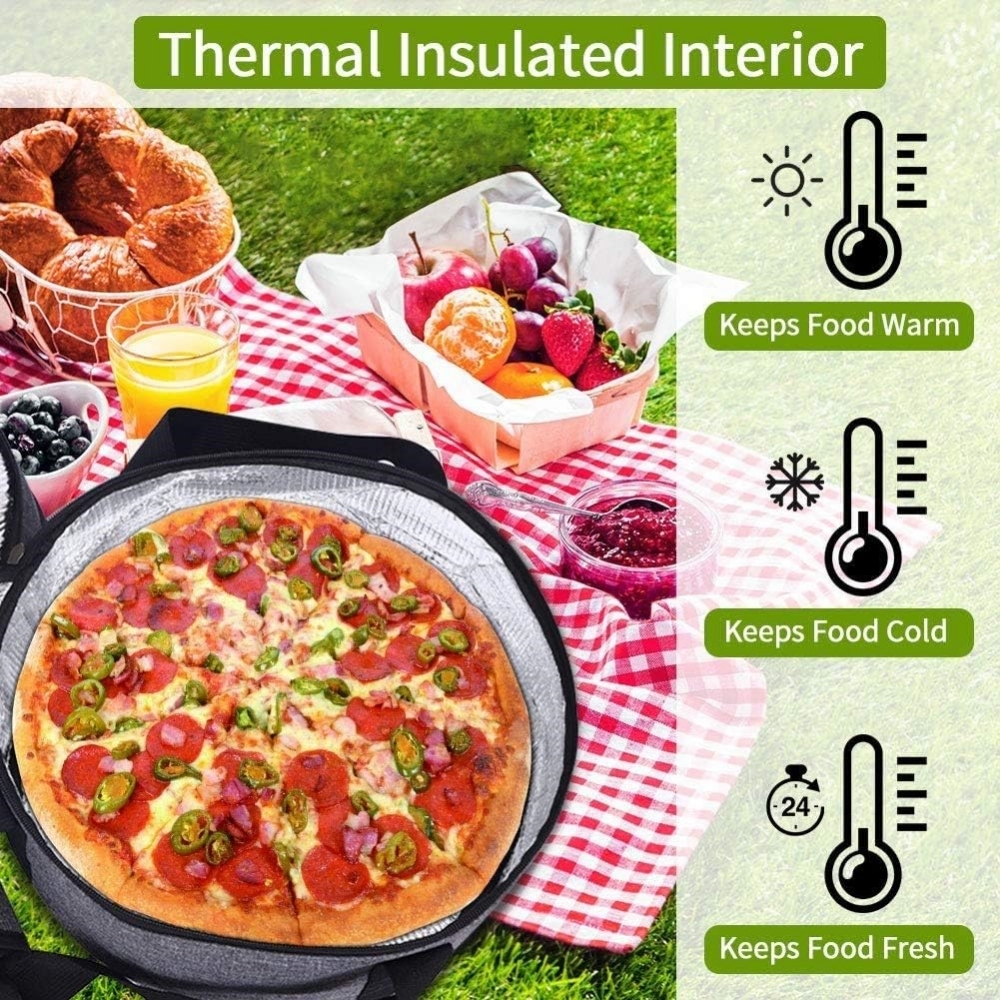Lunch Cooler Bag Pie Pizza Carrier