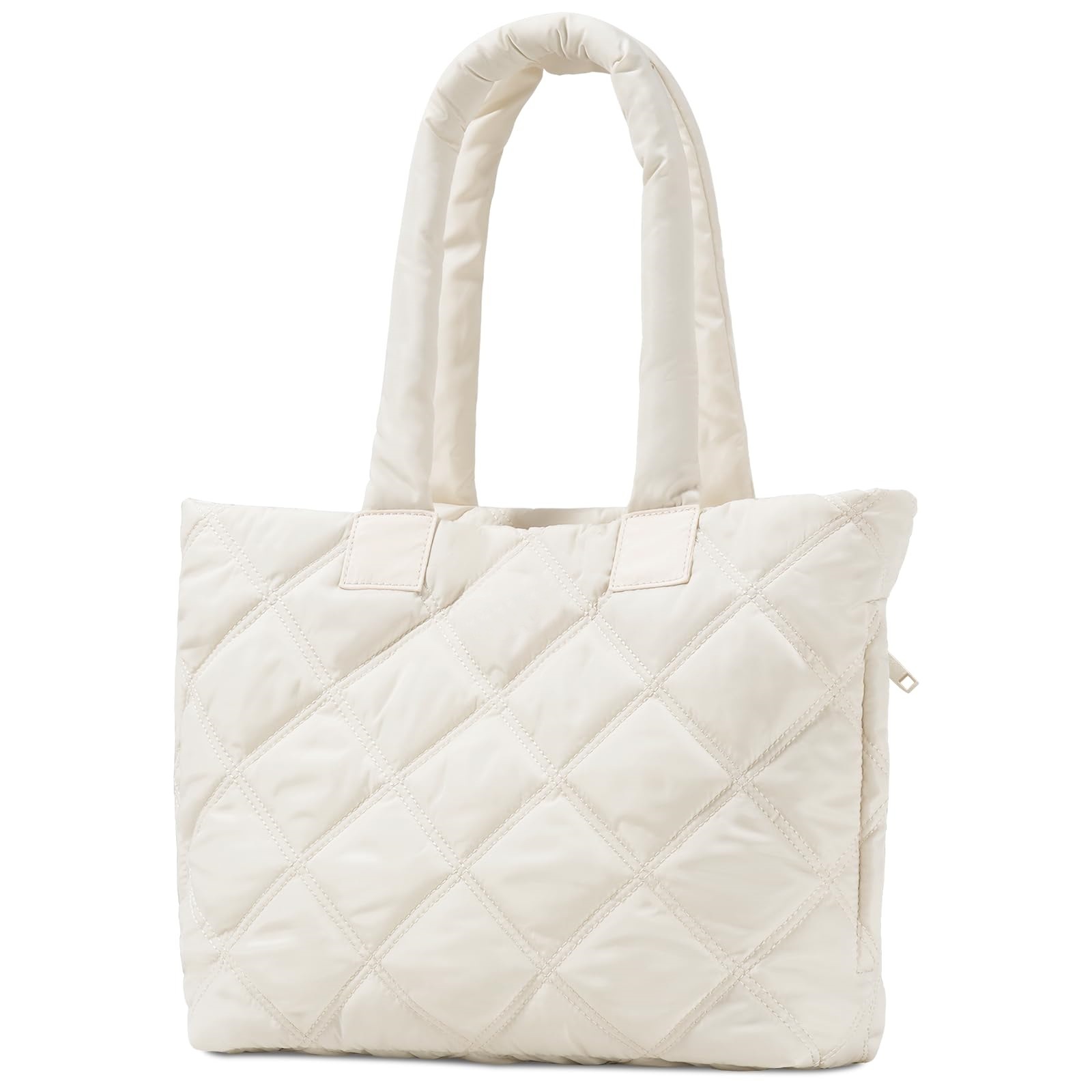 Quilted Zipper Tote Bag