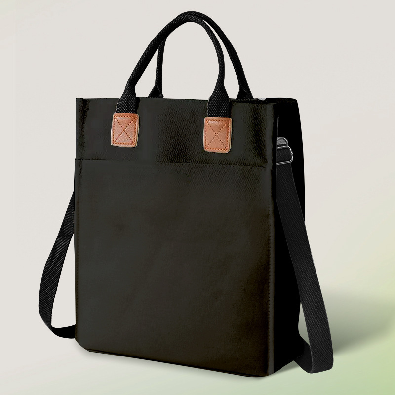Shoulder Canvas Tote Bag With Zipper