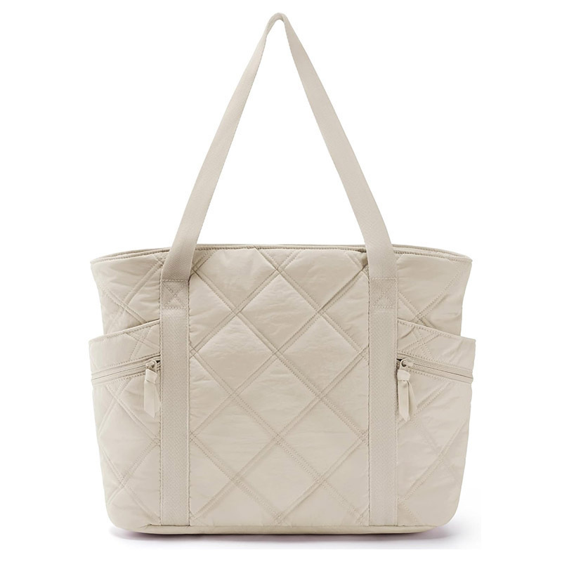 Travel Puffer Quilted Tote Bag