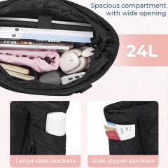 Travel Puffer Quilted Tote Bag