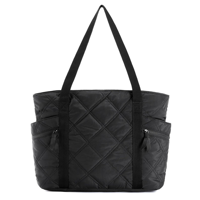 Travel Puffer Quilted Tote Bag
