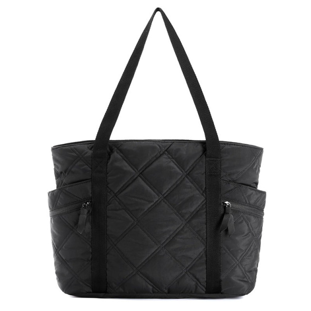 Travel Puffer Quilted Tote Bag