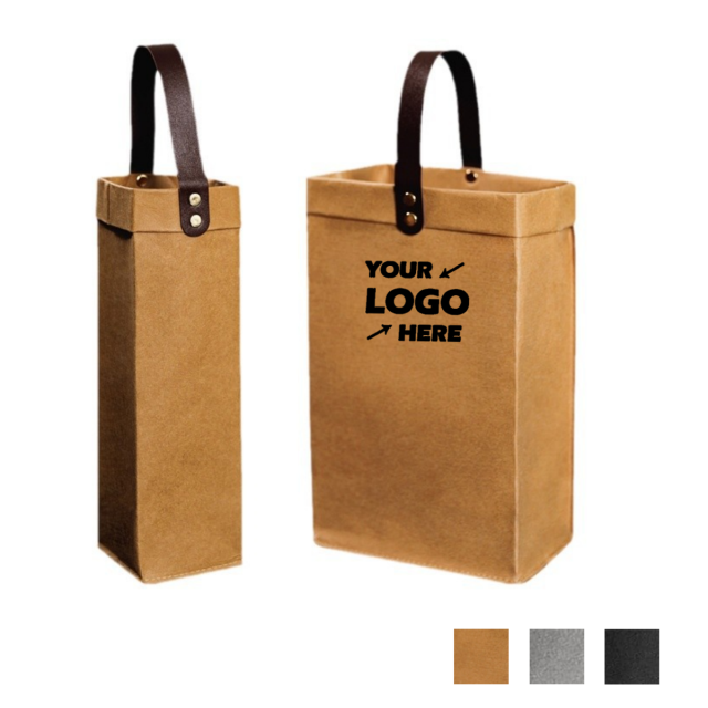 Washable Kraft Reusable Wine Bag