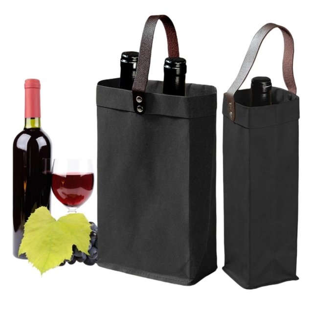 Washable Kraft Reusable Wine Bag