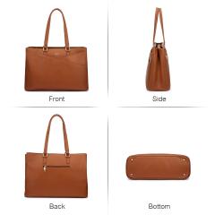 Waterproof Leather Laptop Tote Bag