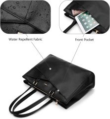 Waterproof Leather Laptop Tote Bag