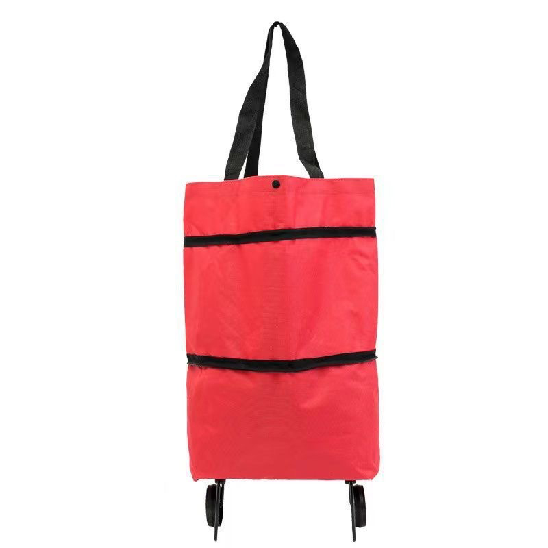 Wheeled Folding Grocery Bag Shopping Cart