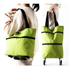 Wheeled Folding Grocery Bag Shopping Cart