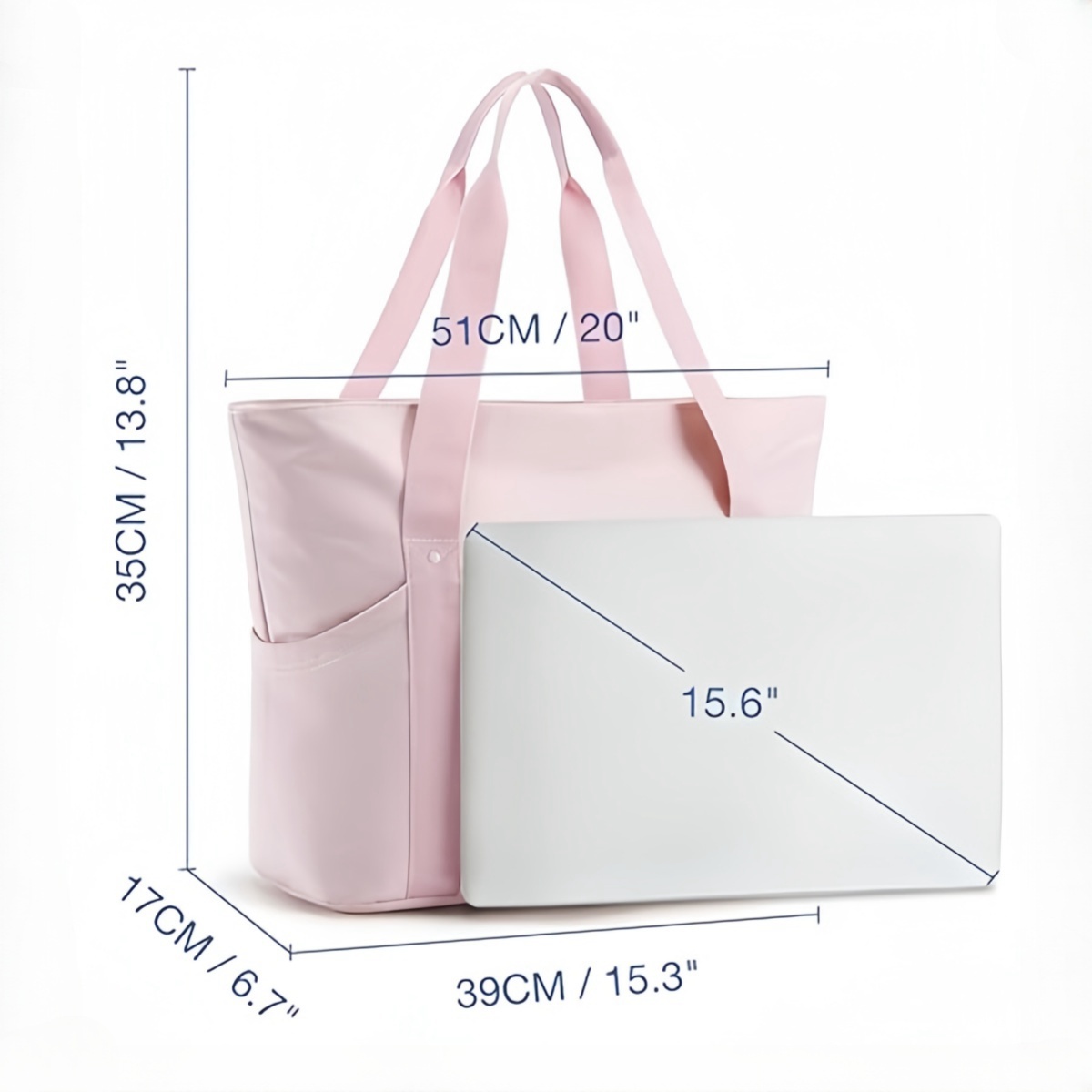 Women Tote Shoulder Bag with Laptop Compartment