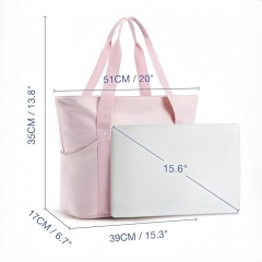 Women Tote Shoulder Bag with Laptop Compartment