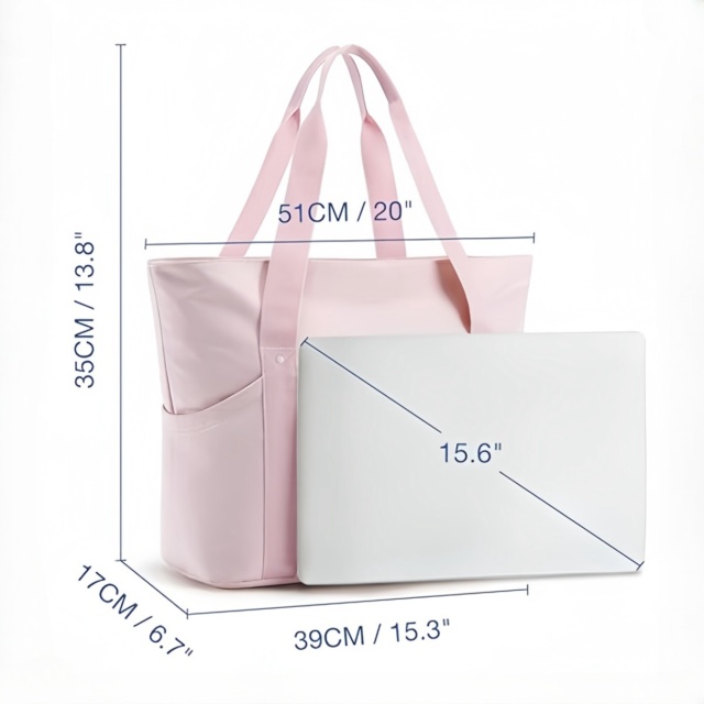 Women Tote Shoulder Bag with Laptop Compartment