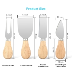 4 PCS Cheese Knives Set