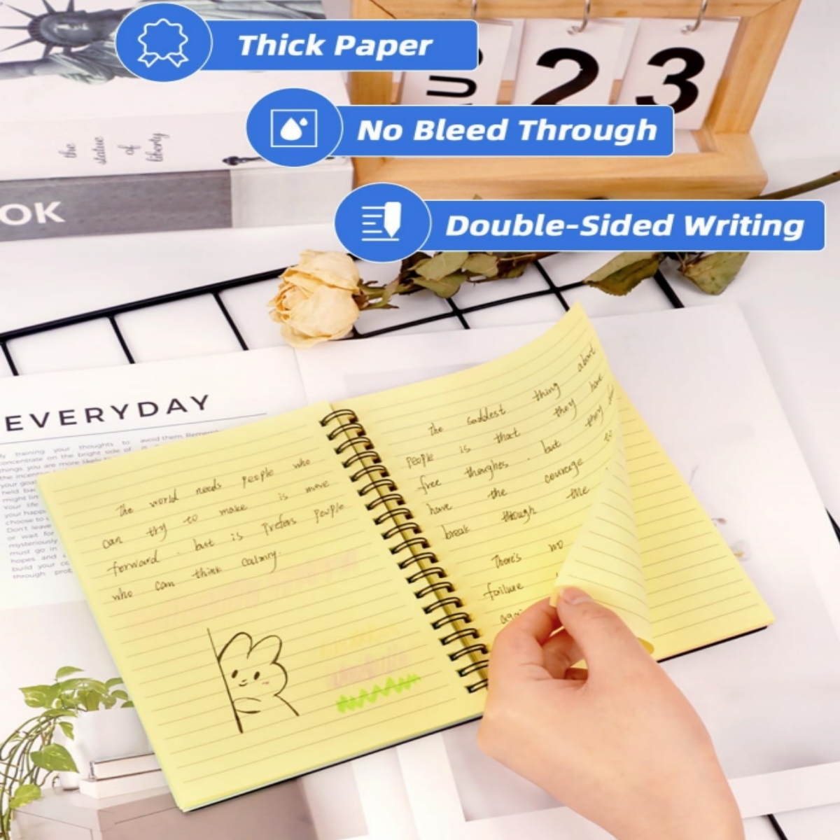 B6 Colored Paper Spiral Notebook