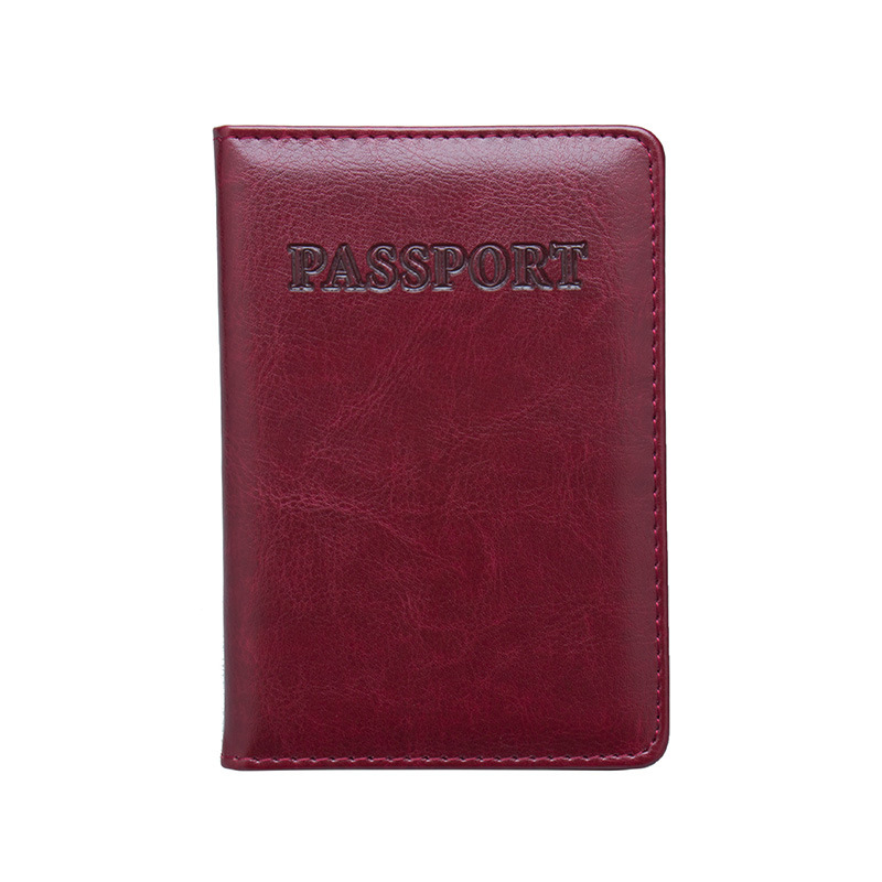 Waterproof PU Leather Passport Cover