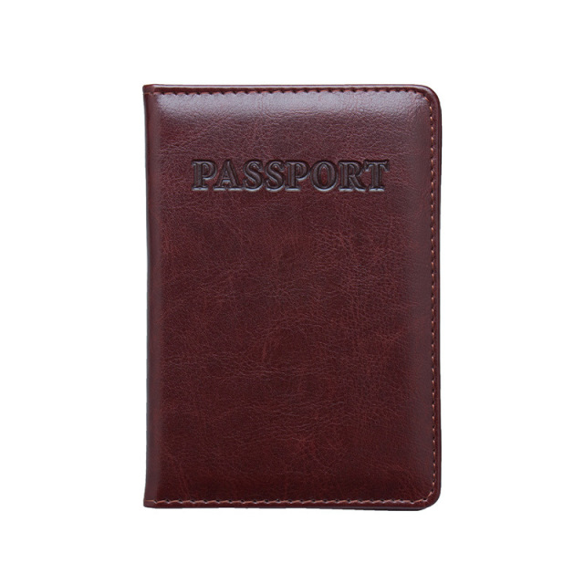 Waterproof PU Leather Passport Cover