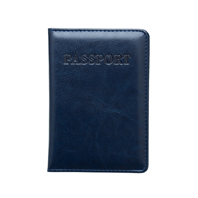Waterproof PU Leather Passport Cover