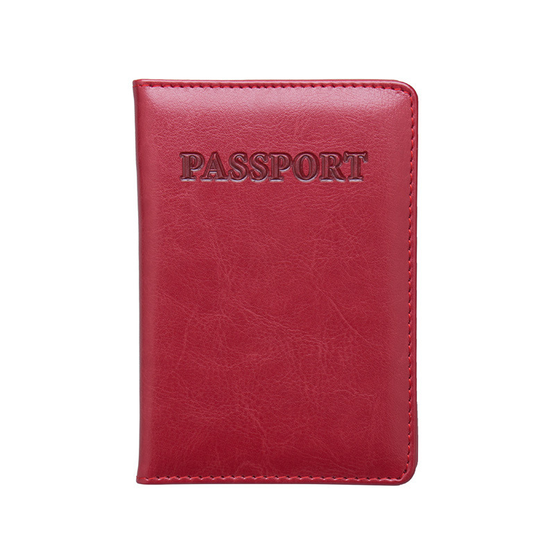 Waterproof PU Leather Passport Cover