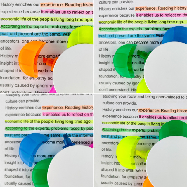5 Color Flower Highlighters