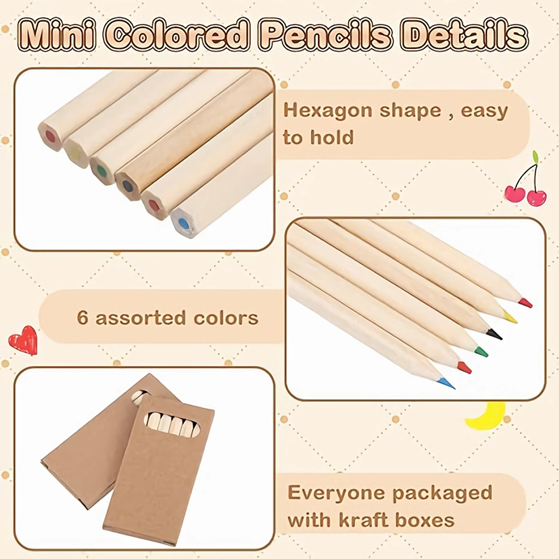 6-Piece Colored Pencil Box