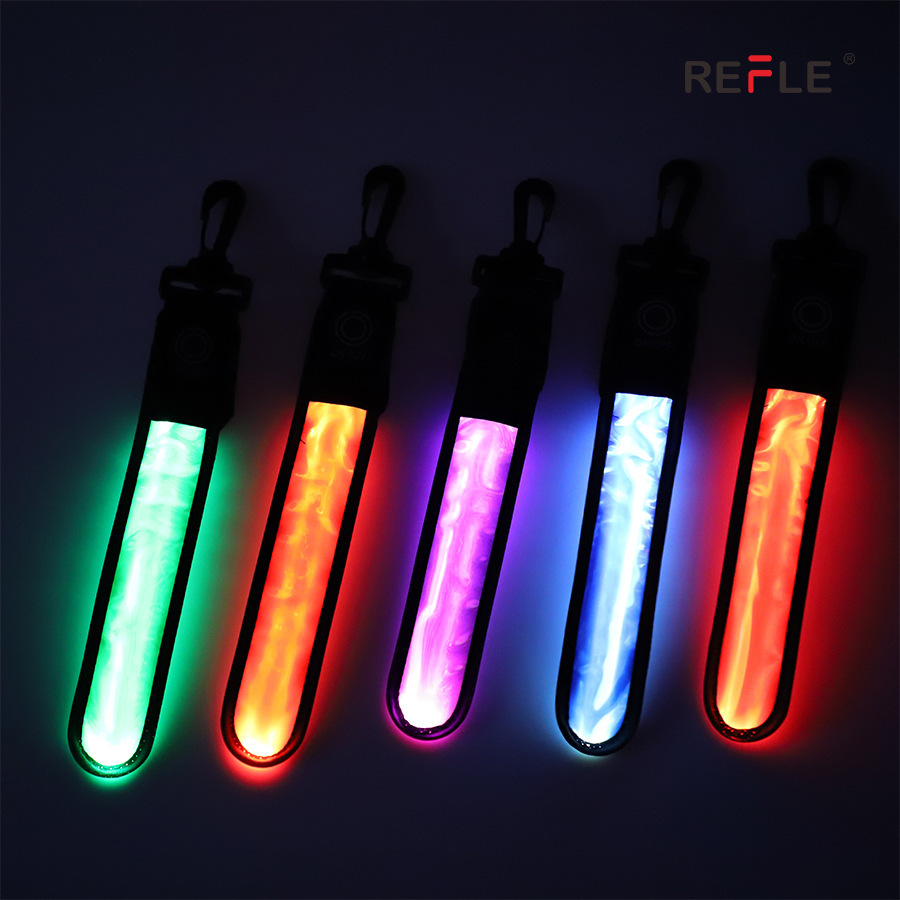 LED Glowing Reflective Backpack Pendants