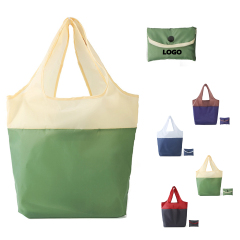 Splicing Color Foldable Shopping Bag