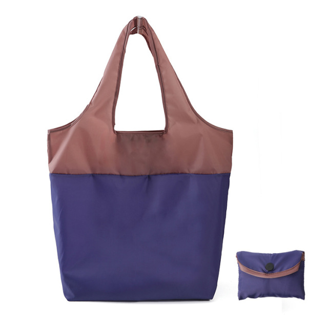 Splicing Color Foldable Shopping Bag