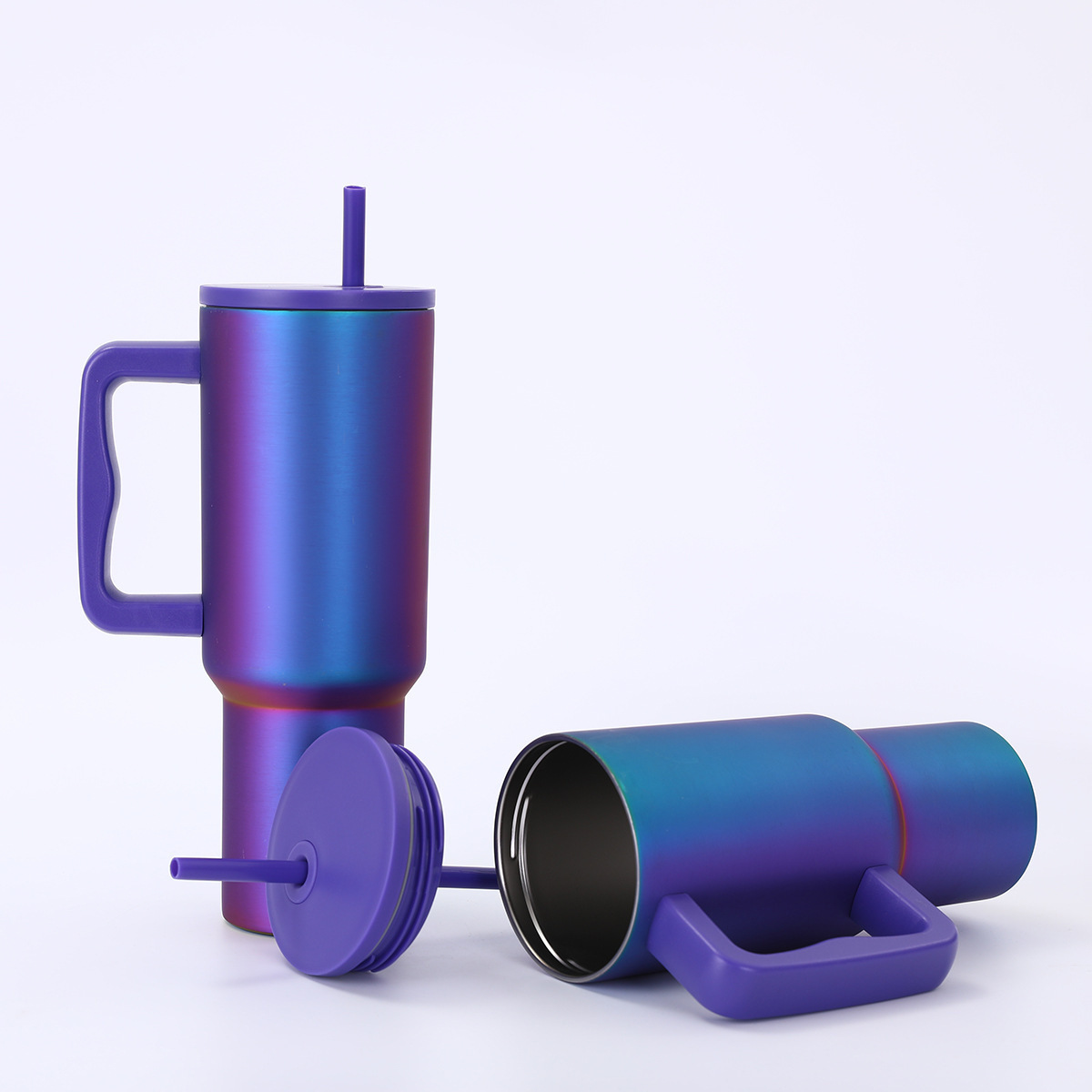 40oz Spill Proof Stainless Steel Tumbler with Handle