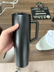40 oz Tumbler with Handle and Straw Lid