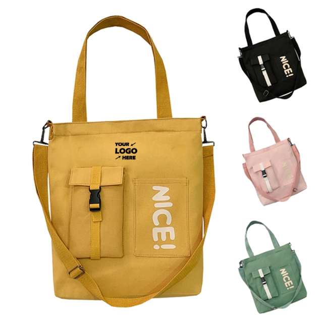 Fresh and Stylish Single Shoulder Canvas Crossbody Bag