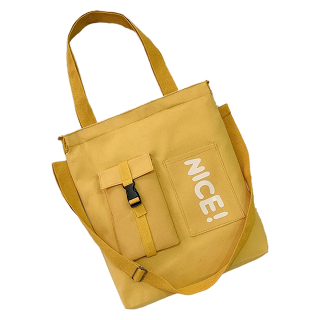 Fresh and Stylish Single Shoulder Canvas Crossbody Bag