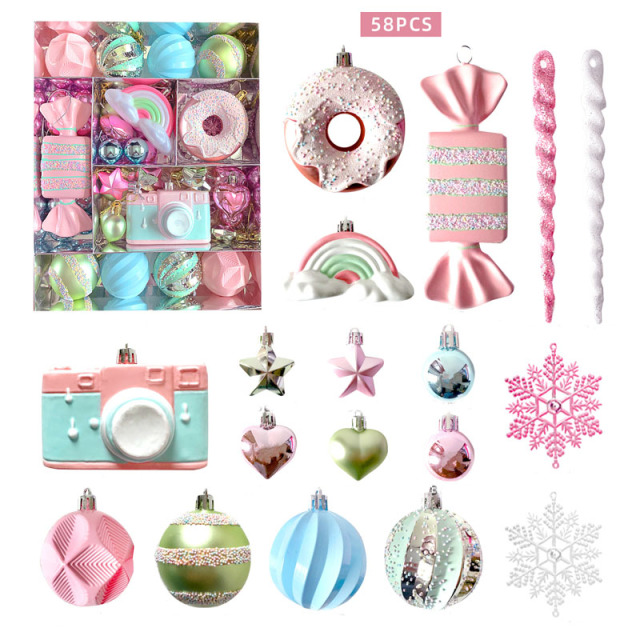 Macaron Christmas Ball Ornament Set