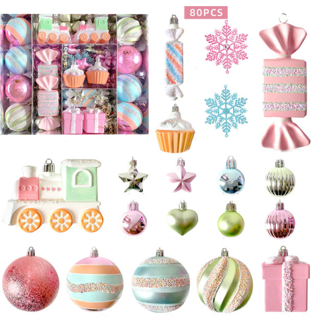 Macaron Christmas Ball Ornament Set