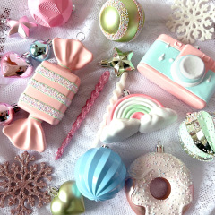 Macaron Christmas Ball Ornament Set