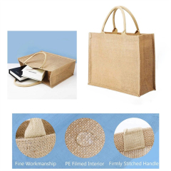 Natural Jute Grocery Tote