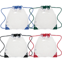 Reusable Clear Drawstring Backpack