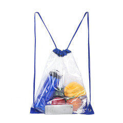 Reusable Clear Drawstring Backpack