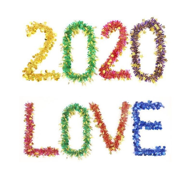 Tinsel Garland Decoration For Party And Holiday