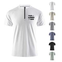 Zipper Collar Quick Drying T-Shirts