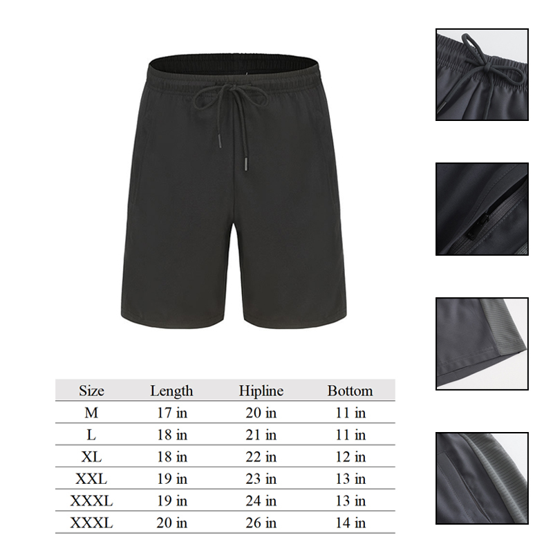Drawstring Elastic Gym Shorts
