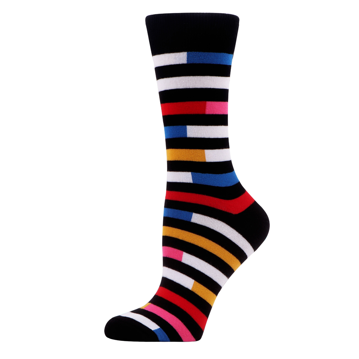 Full Printing Knit Cotton Crew Business & Dress Socks