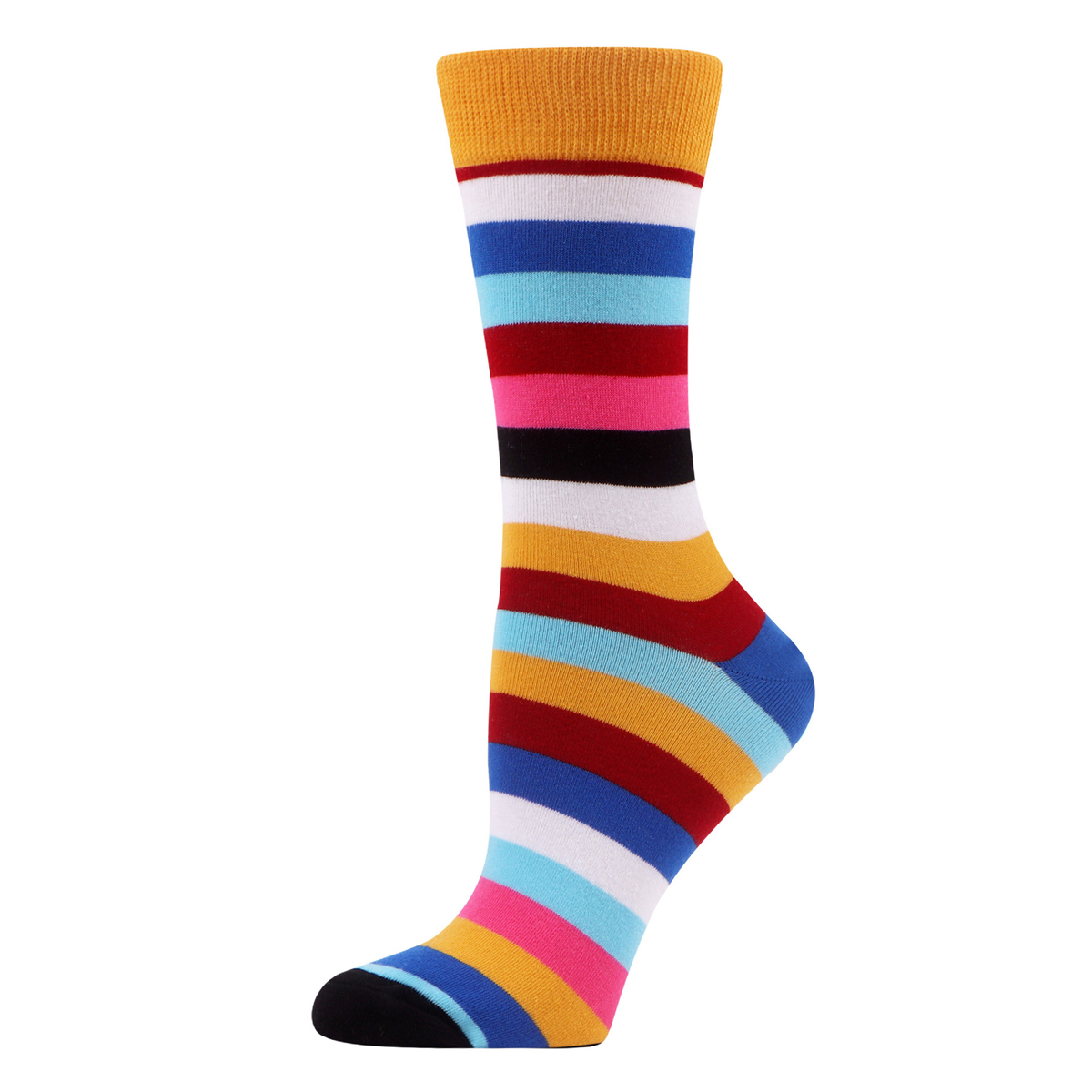 Full Printing Knit Cotton Crew Business & Dress Socks
