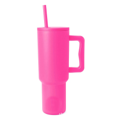 40 Oz Tumbler With Handle and Straw