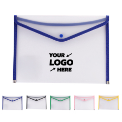 Clear Envelope Folder With Button