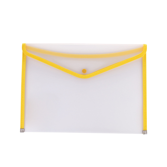 Clear Envelope Folder With Button
