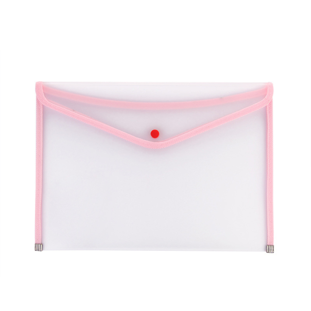 Clear Envelope Folder With Button
