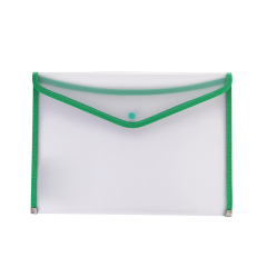Clear Envelope Folder With Button