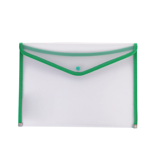 Clear Envelope Folder With Button
